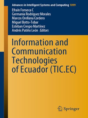 cover image of Information and Communication Technologies of Ecuador (TIC.EC)